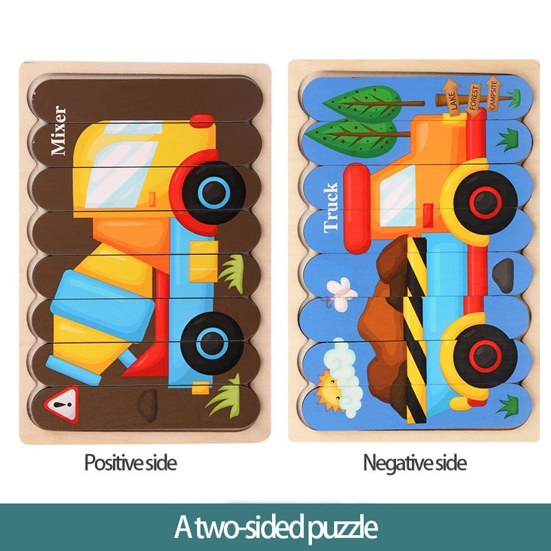 Colorful Wooden Puzzles