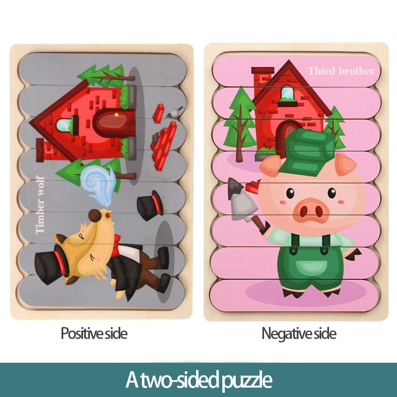 Colorful Wooden Puzzles