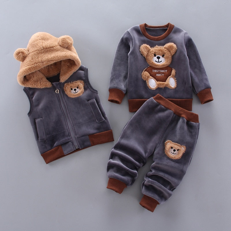 3pc Hooded Fleece Outfit