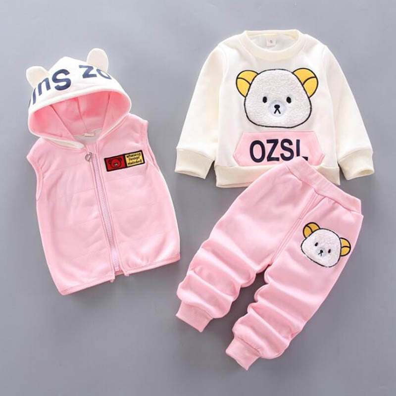 3pc Hooded Fleece Outfit