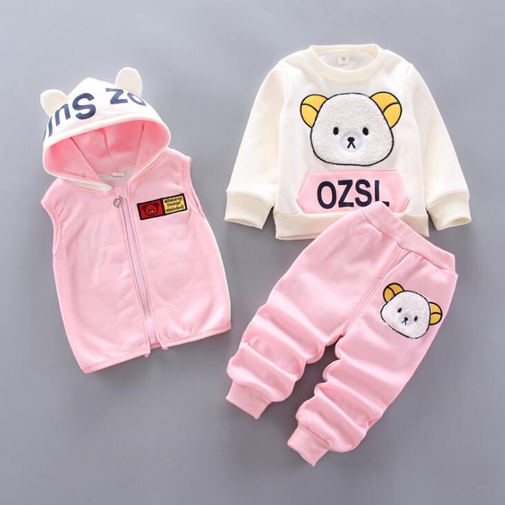 3pc Hooded Fleece Outfit