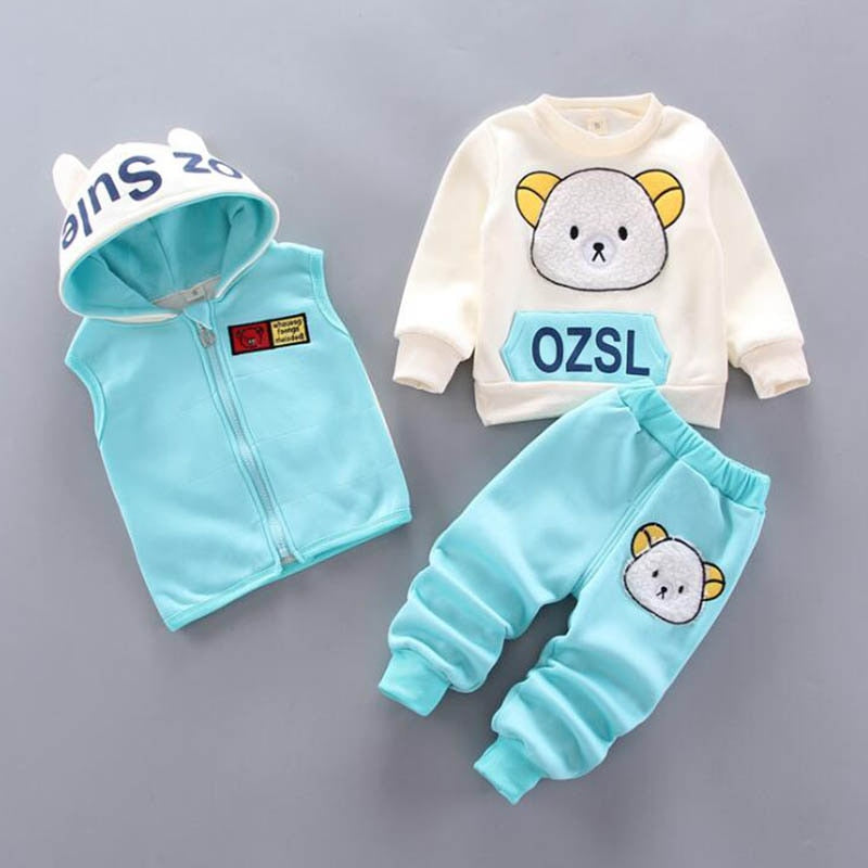 3pc Hooded Fleece Outfit