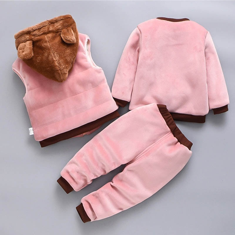 3pc Hooded Fleece Outfit