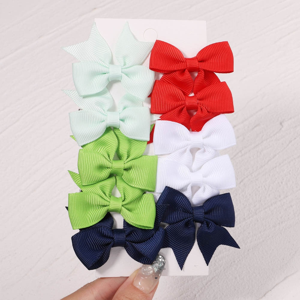 10Pcs/Set Handmade Hair Bows