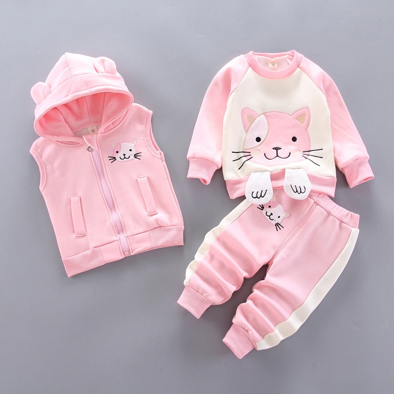 3pc Hooded Fleece Outfit