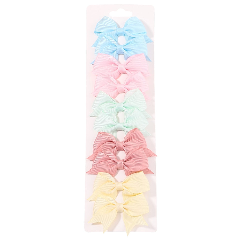 10Pcs/Set Handmade Hair Bows