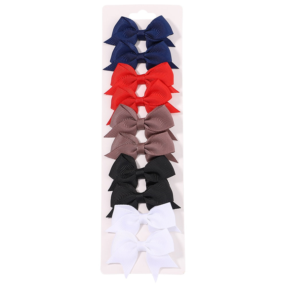 10Pcs/Set Handmade Hair Bows