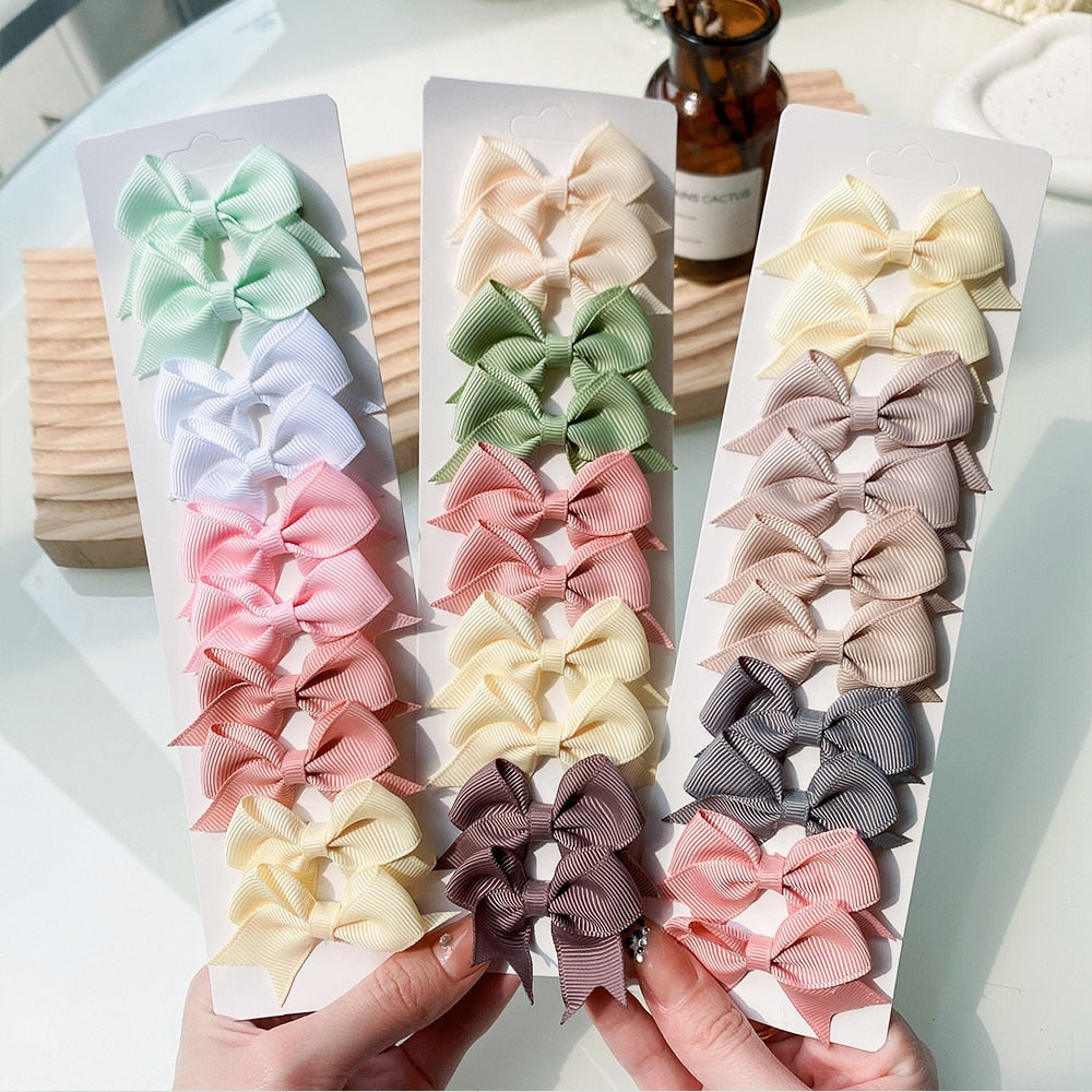 10Pcs/Set Handmade Hair Bows