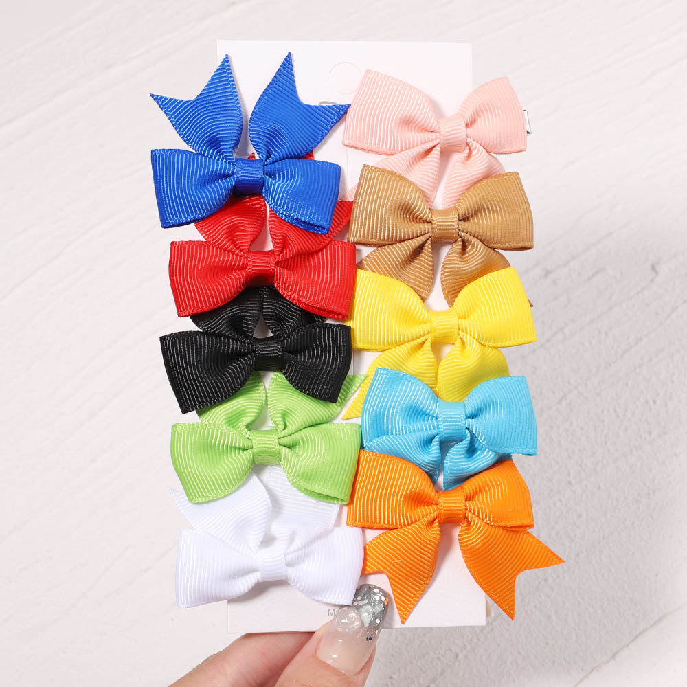 10Pcs/Set Handmade Hair Bows