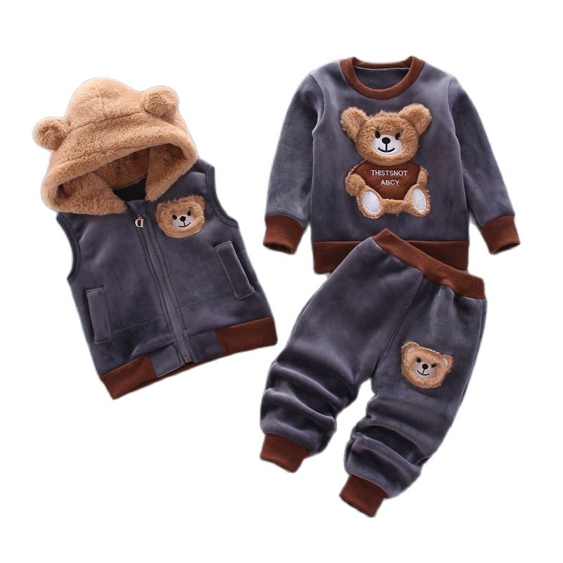 3pc Hooded Fleece Outfit