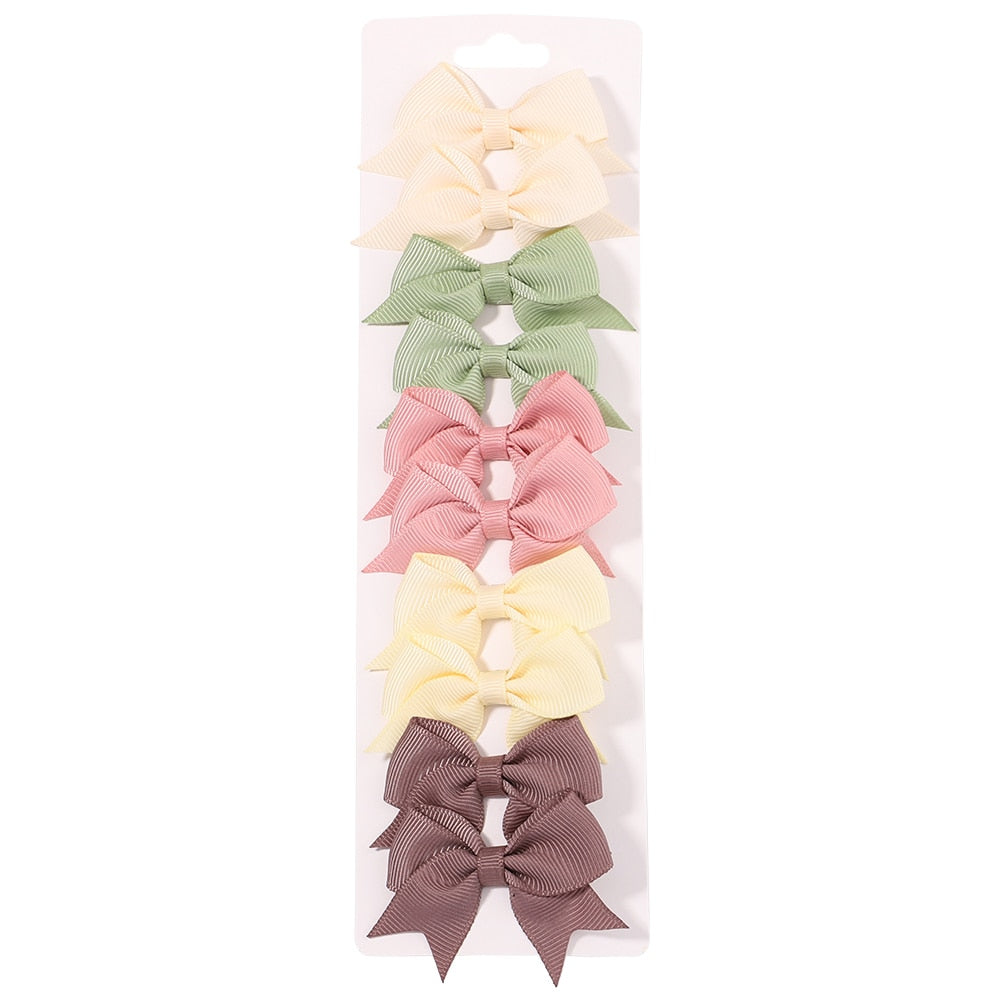 10Pcs/Set Handmade Hair Bows