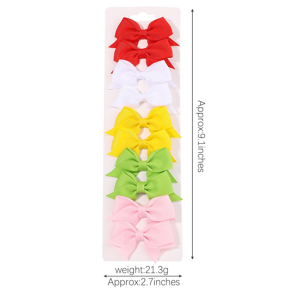 10Pcs/Set Handmade Hair Bows