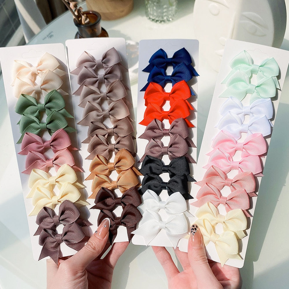 10Pcs/Set Handmade Hair Bows