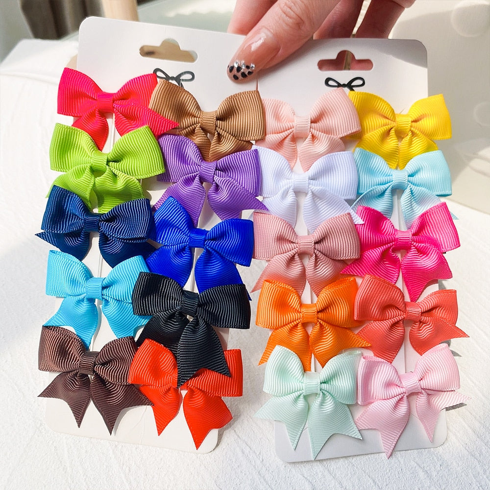 10Pcs/Set Handmade Hair Bows