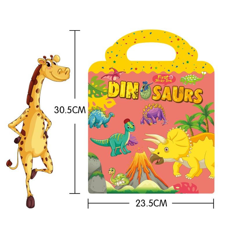 Reusable Cartoon Sticker Books