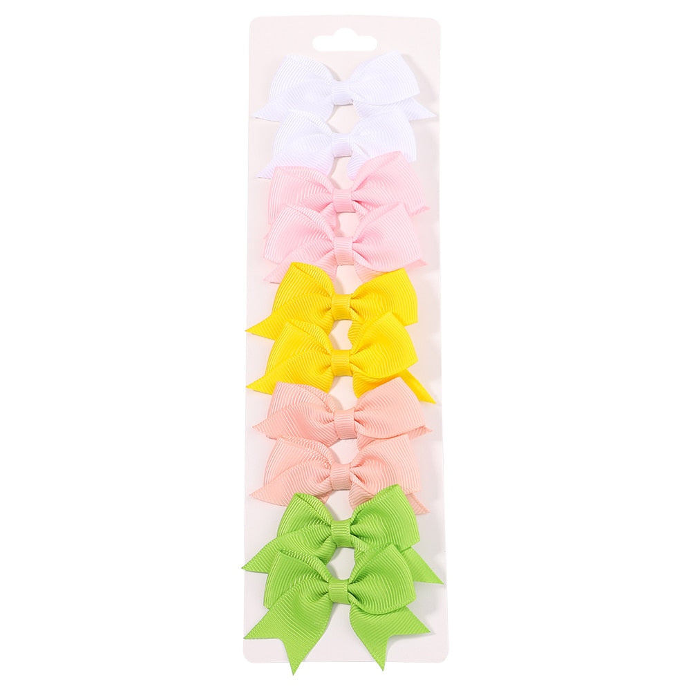 10Pcs/Set Handmade Hair Bows