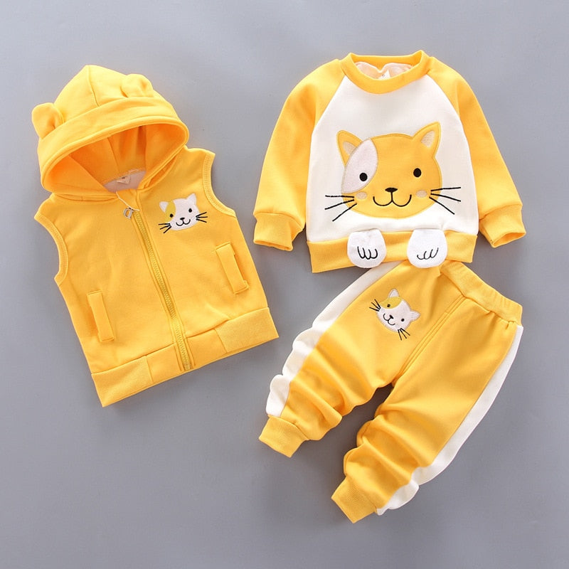 3pc Hooded Fleece Outfit