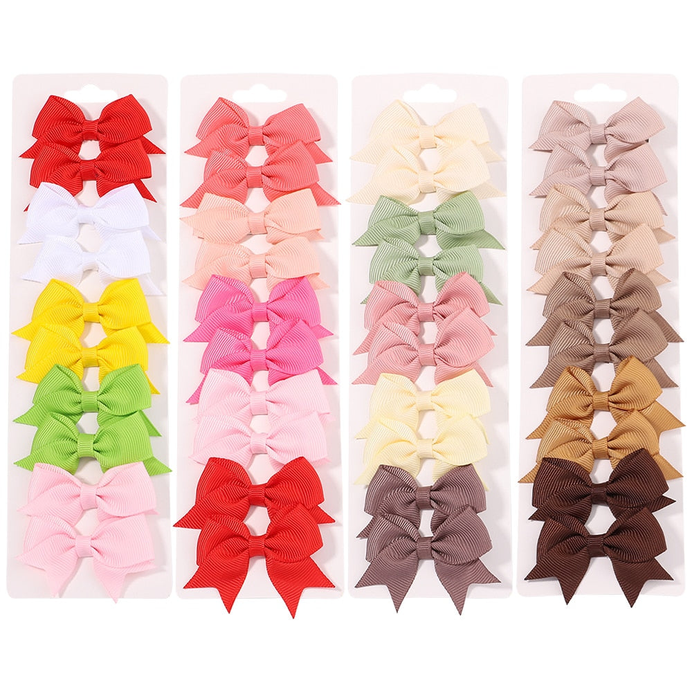 10Pcs/Set Handmade Hair Bows