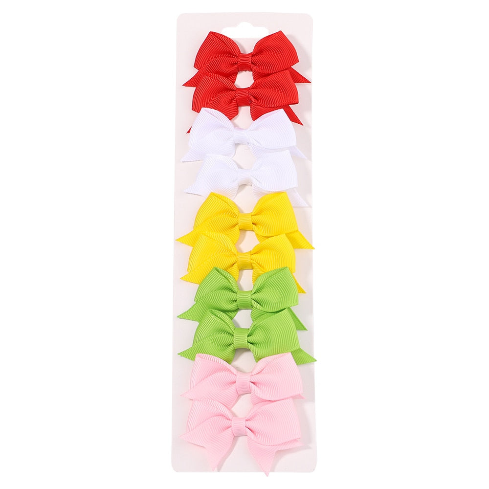 10Pcs/Set Handmade Hair Bows